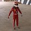 3D Red Team F1 Racing Driver 2025 2 in 1 model