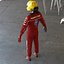 3D Red Team F1 Racing Driver 2025 2 in 1 model