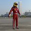 3D Red Team F1 Racing Driver 2025 2 in 1 model