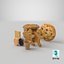 Colección de galletas y bizcochos