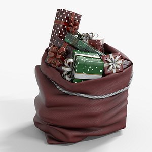 3D Christmas Gifts Bag model