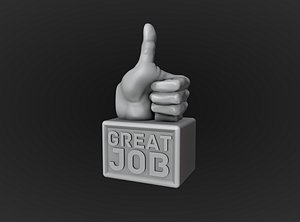 3D Thumbs Up Motivational Reminder