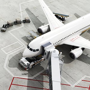3D airport elemets set 1