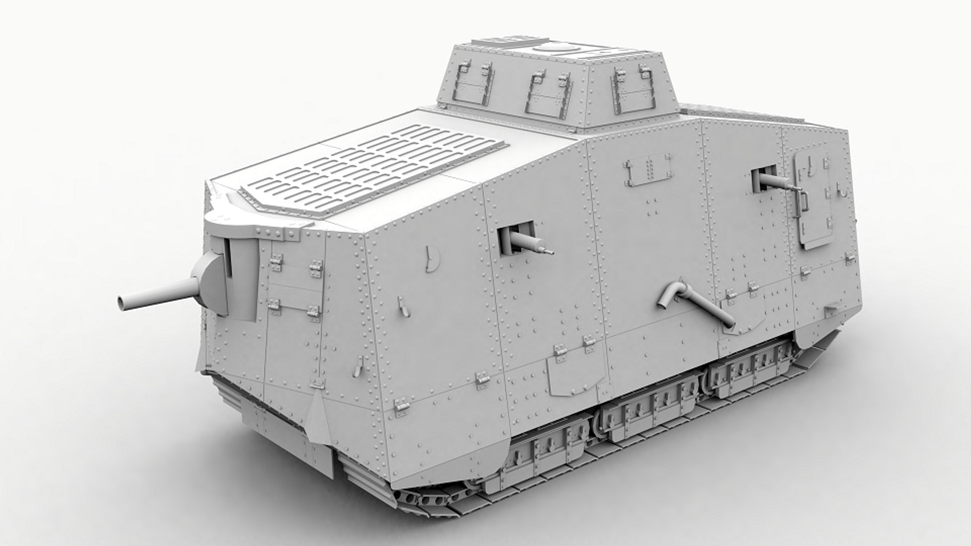 A7v Tank 3D Model - TurboSquid 1161704