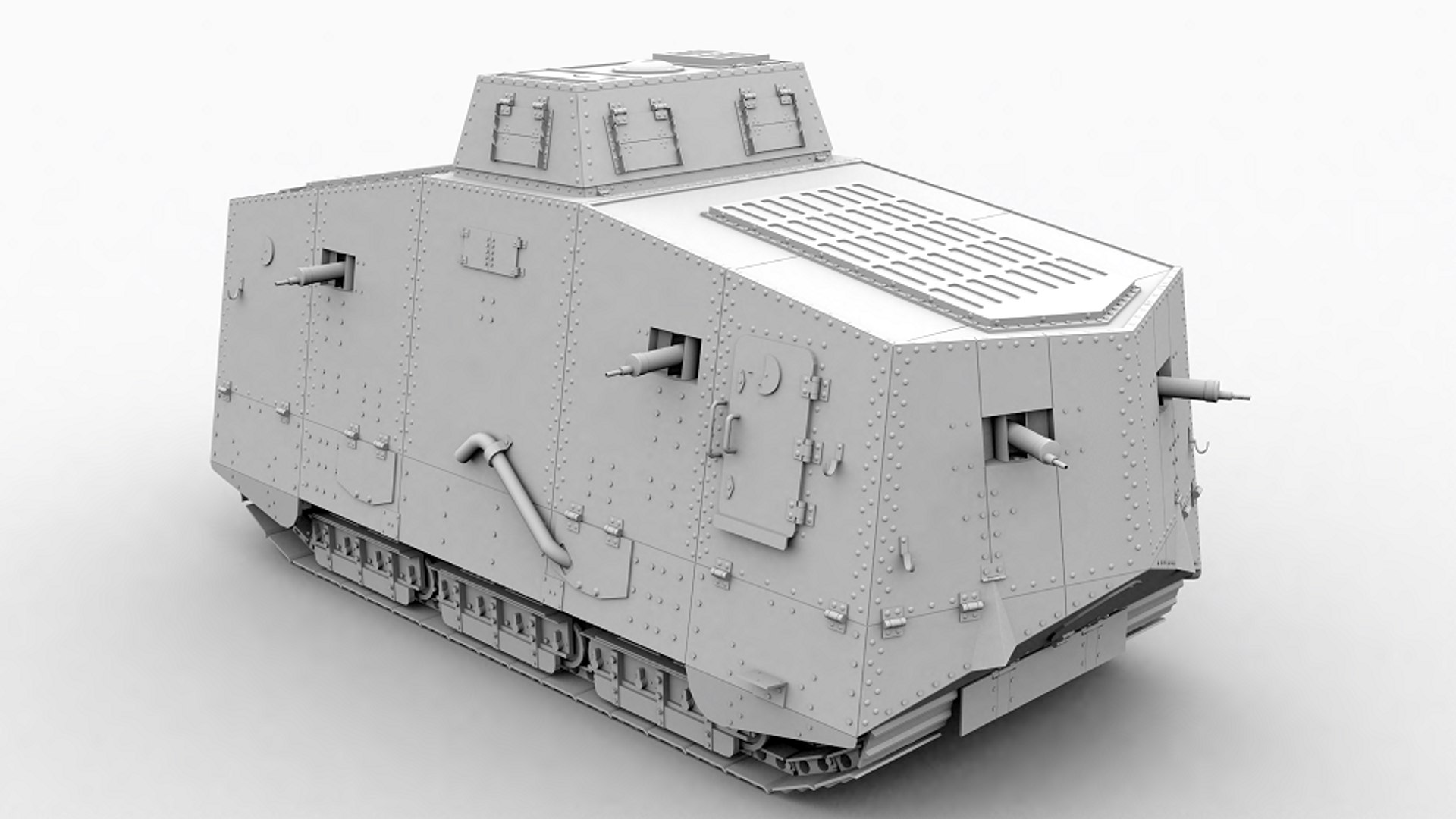 A7v Tank 3D Model - TurboSquid 1161704