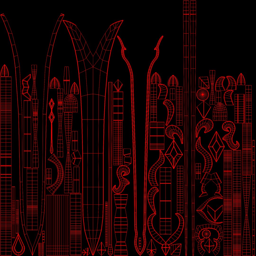Tidal Shadow Sword Model - TurboSquid 2386920