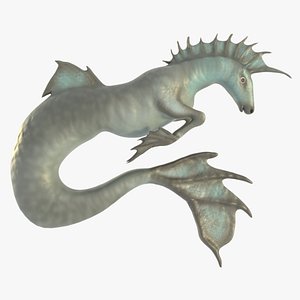 hippocampus sea horse 3D model