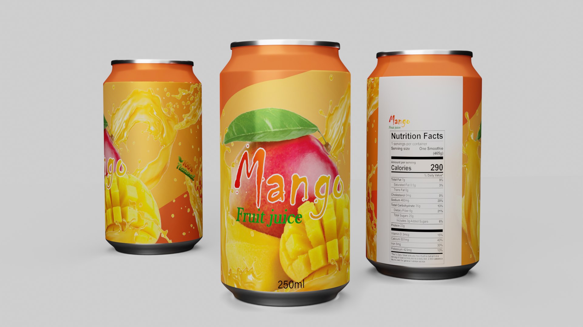 Fruit Energy Drink 3D Model TurboSquid 2210580