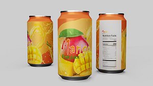 Fruit energy drink 3D model