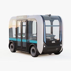 3D self-driving bus olli driverless
