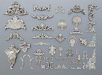 40 baroque ornaments