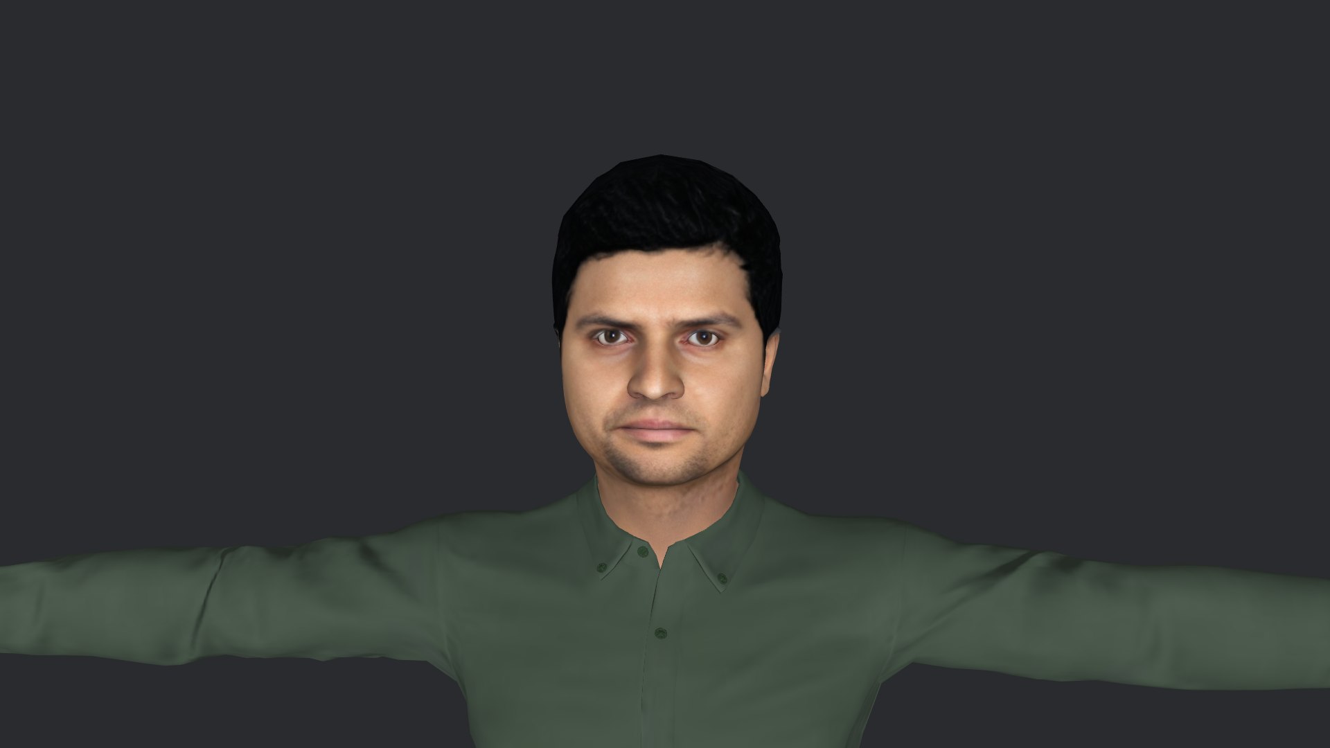 3D Suresh Raina Hyper Realistic Full Body Fully Rigged Character Model ...