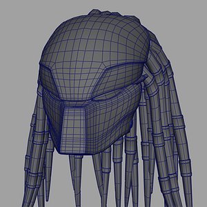 predator mask 3d model