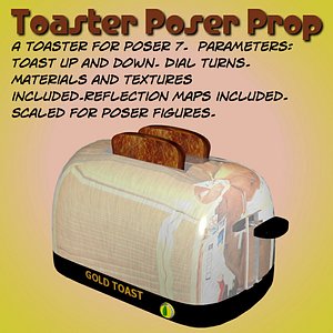 poser toaster poser prop toast