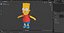 Bart Simpson Character A-pose