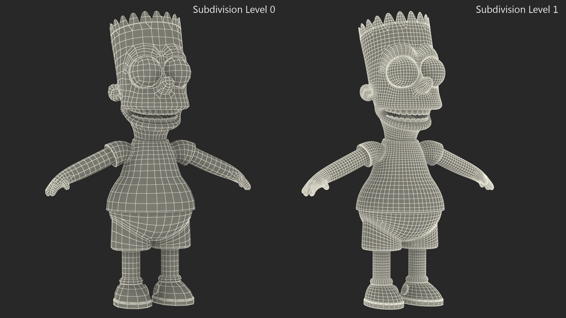 Bart Simpson Character A-pose 3D model https://p.turbosquid.com/ts-thumb/9g/REwaAO/cM/bartsimpsoncharacteraposemb3dmodel013/jpg/1662836922/1920x1080/fit_q87/4ad85c6486d310333dd10cf8bb0b4dec43b1ecce/bartsimpsoncharacteraposemb3dmodel013.jpg