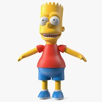 Bart Simpson Character A-pose