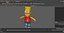 Bart Simpson Character A-pose