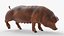 Duroc Swine Livestock Animated Rigged for Blender 3D model