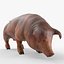 Duroc Swine Livestock Animated Rigged for Blender 3D model