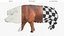 Duroc Swine Livestock Animated Rigged for Blender 3D model