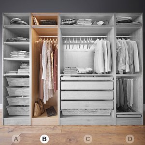 wardrobe clothes b 3d max