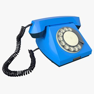 3D ussr rotary dial phone