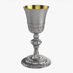 Old chalice decorated 3D model