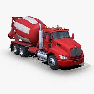 Kenworth T440 2014 Mixer truck s01 3D model