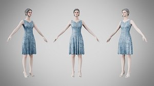 3D Dress 36 Velvet Frost