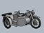 Moto alemana de la segunda guerra mundial R-12 con sidecar