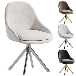 Chair Kiana Velvet Beige by Divan 3D model
