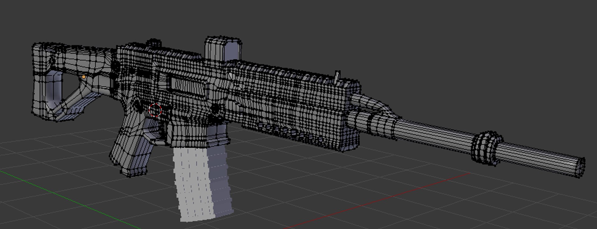 3d Sci-fi Rifle Model