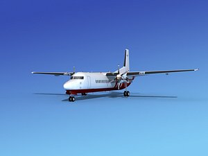 3d fokker 50 model