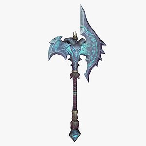 Shadowmourne Axe Replica Low Poly PBR
