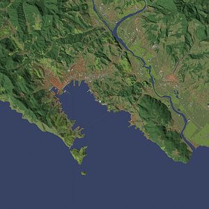 3D La Spezia Italy - city and urban