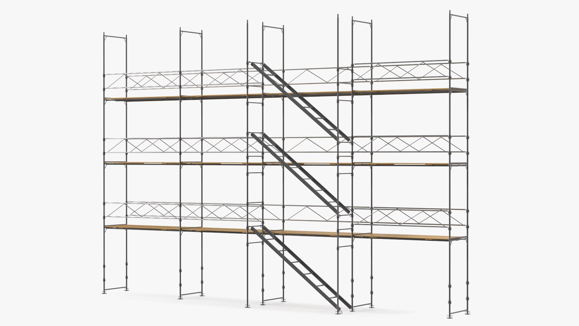 Construction Scaffolding Structure 3D model preview