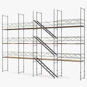 Construction Scaffolding Structure 3D