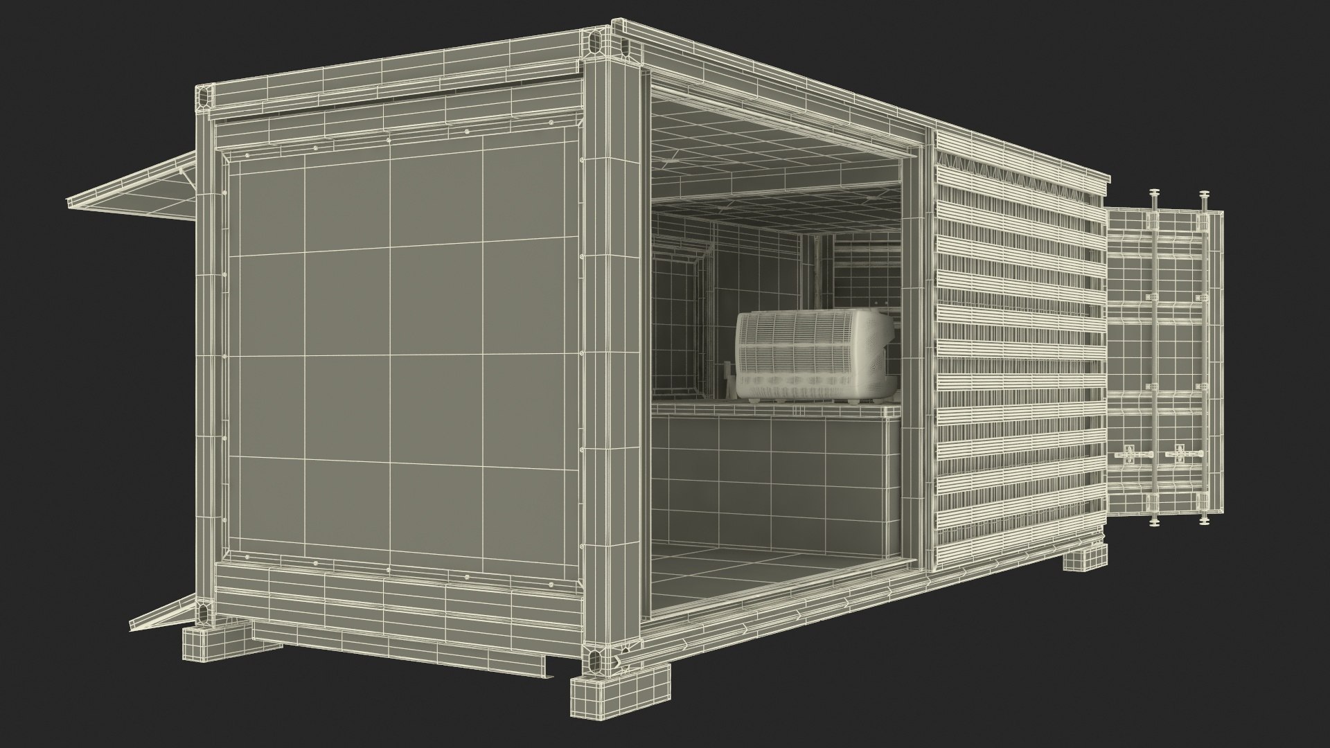3D Equipped Container Coffee Shop - TurboSquid 2155581
