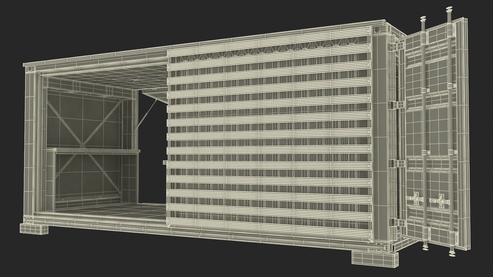 3D Equipped Container Coffee Shop - TurboSquid 2155581