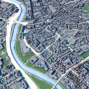 Saarbrucken Germany 3D Model Capital of Saarland Baroque  Modern German Architecture 3D model
