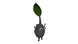 3D model rock leaf pikmin