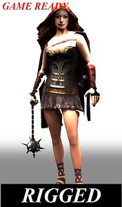 3d roman queen model