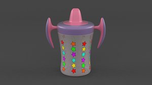 3D Baby Bottle model