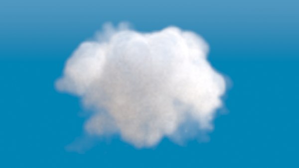 realistic cloud grid 3D model