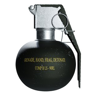 3D grenade model