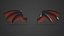 3D dark demon wings 1