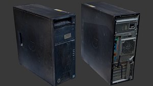 Dusty HP Z440 Workstation Computer Case Scan 3D