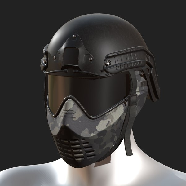 3D helmet mask - TurboSquid 1559788