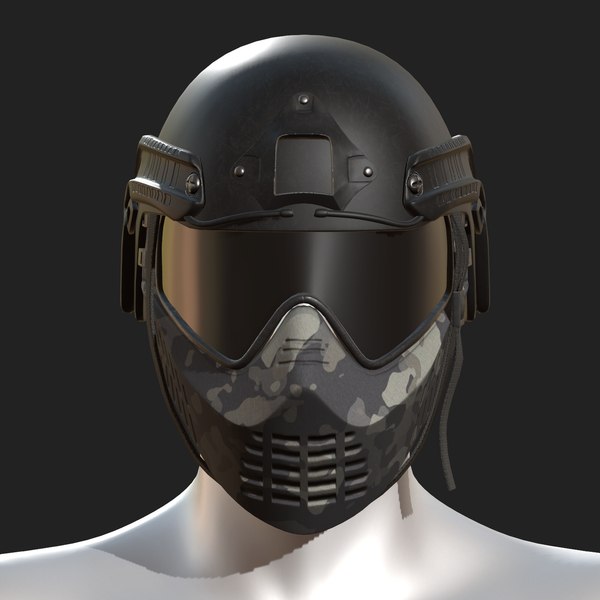 3D helmet mask - TurboSquid 1559788